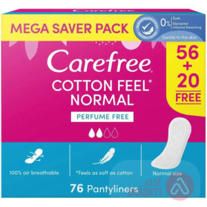 Carefree Cotton Unscented Pantyliner 76 L/Pads