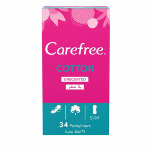 Carefree Cotton Feel Normal Unscented Pantyliner 34 L/Pads