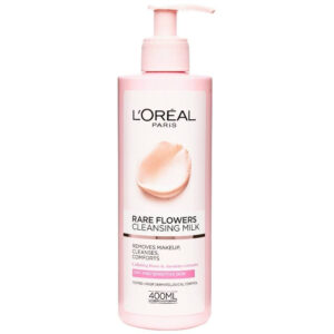 Loreal Rare Flowers (Dry & Sensitive Skin ) Cleansing Milk With Pump 400ml
