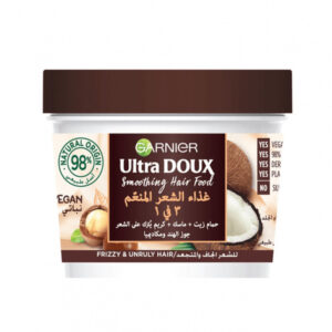 Garnier Ultra Doux (Coconut & Macadamia) Smoothing Hair Food Jar 390ml N..AC 10/6/2026
