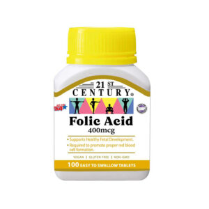 21st Century Folic Acid 400 mcg 100 Tab