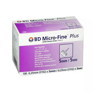 BD Micro- fine Plus 31G 5mm Needles 100Pcs