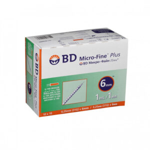 BD Micro- fine Plus 31G 6mm Needles 100Pcs