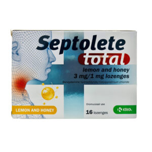 N.2.A 6/6/2026  Septolete Total Lemon & Honey 3mg/1mg 16 Loz