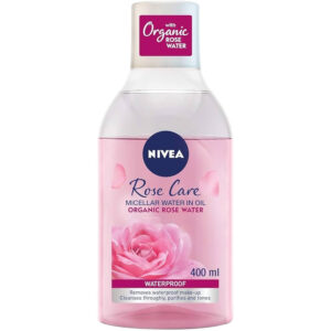 Nivea Micellar Rose Water For Face & Eye (All Skin Types ) Make Up Remover 400ml