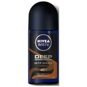 Nivea Deep Black Carbon Espresso Deo Roll On For Men 50 ml