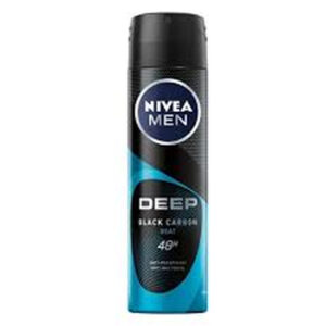 Nivea Deep Black Carbon Beat Deo Spray For Men 150ml N..AC 4/12/2024 N..AC 4/12/2024