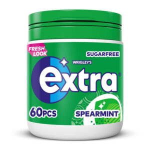 Extra Spearmint S/F Gum Bottle 84g 60 Pcs