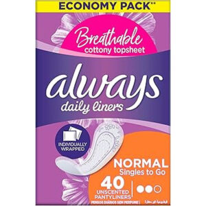 Always Fresh & Protect Normal Scented Pantyliner 40 L/Pads