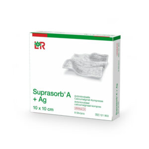 Suprasorb A +Ag Silver Calcium Alginate Wound Dressing 10cm*10cm 10 Pcs