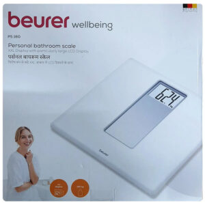 Beurer Wellbeing Digital Bathroom Scale- PS160 -White