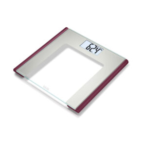 Beurer Glass Digital Weight Scale GS170-Ruby