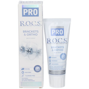 R.O.C.S Brackets & Ortho Mild Mint Fluoride Free  T/P 60ml 12@26