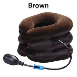 Makida Air Neck Traction Support (One Size)-Dark Brown