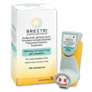 Breztri 5/7.2/160mcg Aerosphere Inhaler 120 Dose