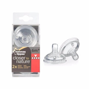 Tommee Tippee Natural Start Thick Flow 6m+Silicon Teat/Nipple 2 Pcs