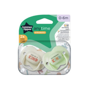 Tommee Tippee Any Time Silicon Soother/Pacifier 2 Pcs 0-6m-Boy