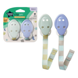 Tommee Tippee Soother/Pacifier Holder 2 Pcs 0m+ -433363-Decorated Girl