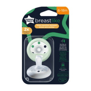 Tommee Tippee Breast Like Soother/Pacifier 6-18m 2Pc