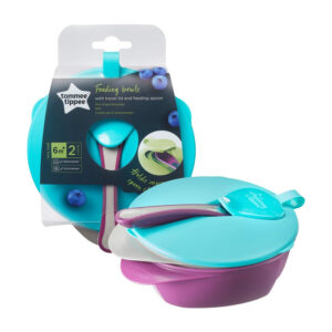 Tommee Tippee On The Go Feeding Bowls With Lid & Spoon 2 Pcs 7m+ -44671850