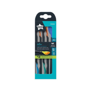 Tommee Tippee Softee Long Hand Weaning Spoon 4m+ 5 Pcs