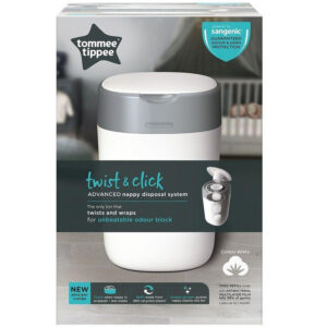 Tommee Tippee Twist & Click Advanced Nappy Disposal System + Refill Free