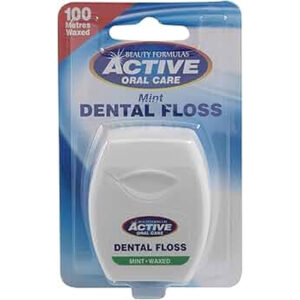 Active Waxed Mint Dental Floss 100 m $Perm
