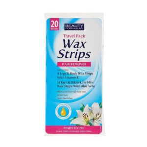 Beauty Formulas Travel Pack Wax Strips 20 Pcs