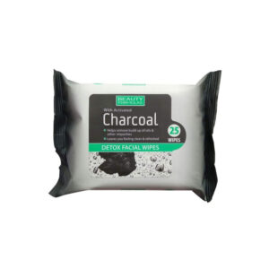 Beauty Formulas Activated Charcoal Detox Wipes 25 Pcs