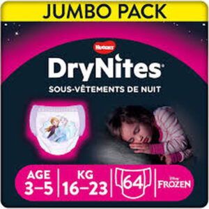 Dry Nites For Girl (3-5) Yrs 16 Under Wear Diapers -Frozen..All Exp Ab,H,W,R,Ja Discont