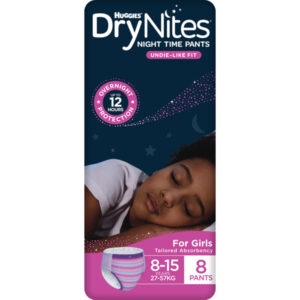Dry Nites For Girl (8-15) Yrs 13 Under Wear Diapers..All Exp Ab,H,W,R,Ja