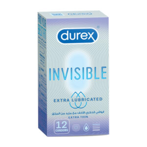 Durex Invisible Extra Lubricated 12 Condoms