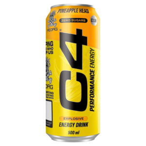 C4 Energy Drink 500ml -Pineapple Headجميع الانواع