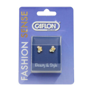 Caflon Fashion E/R Fire Ball  Rock Crystal - FJGB8RC حلق طبي