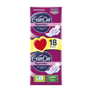 EveryDay Hyperdry Maxi Night Ultra Plus 18 L/Pads Del