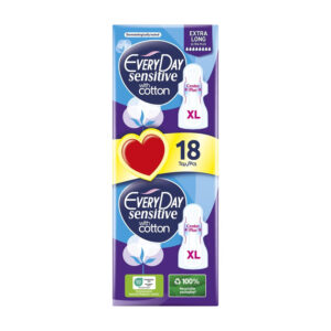 EveryDay Sensitive Extra Long Ultra Plus 18 L/Pads