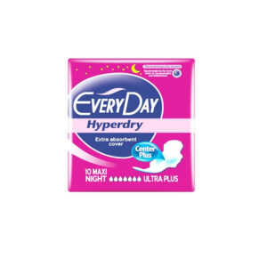 EveryDay Hyperdry Maxi Night Ultra Plus 10 L/Pads