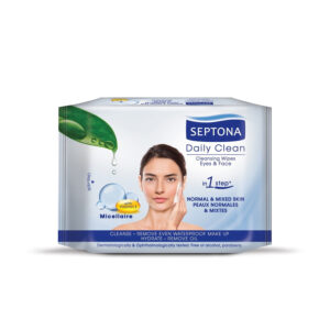 Septona Micellaire Daily Clean Make Up Remover Wipes (Normal & Mixed Skin) 20 Pcs
