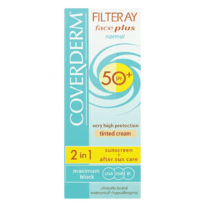 CoverDerm Filteray Plus 2 In 1 Sunblock Spf 50+ Cream (Normal Skin ) 50ml