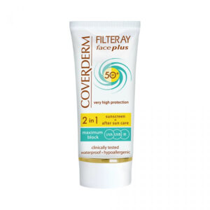 CoverDerm Filteray Plus 2 In 1 Sunblock Spf 50+ Cream (Dry & Sensitive Skin) 50ml
