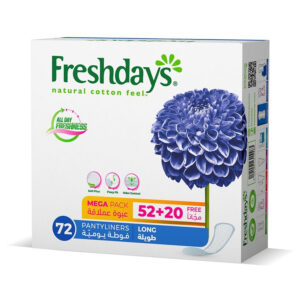Freshdays Long Pantyliners 72 Pcs  N..AC 14/9/2026