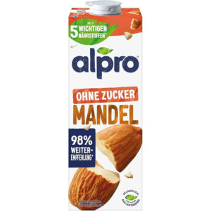 Alpro Nutty Almond G/F L/F Drink 1L