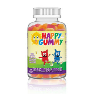 Happy Gummy Vit D 1000IU 60 Gummies $Temp.8-10