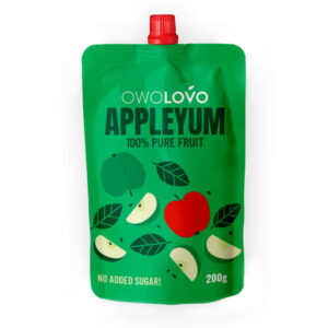 OWO Lovo Greenyum Organic Smooth Apple Puree 200g