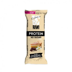 BE Raw Vanilla Cheesecake Dark Chocolate Cover Protein Bar 40g 7@26
