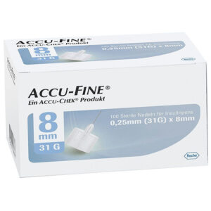 Accu-Fine 31G 8mm Needle 100 Pcs