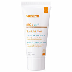 Ivatherm Sun Light Mat Sunblock Spf 50+ Dry Touch Tinted Fluid 50ml