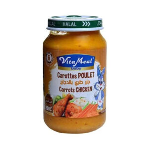 Vita Meal Baby Carrots With Chicken  Food Jar 200g Del