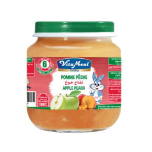Vita Meal Baby Apple & Peach Food Jar 130g