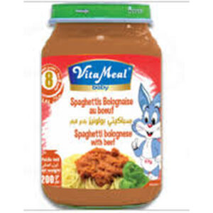Vita Meal Baby Spaghetti Bolognese With Beef Food Jar 200g Del